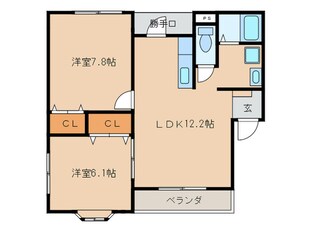 日之出丸太コ－ポⅢの物件間取画像